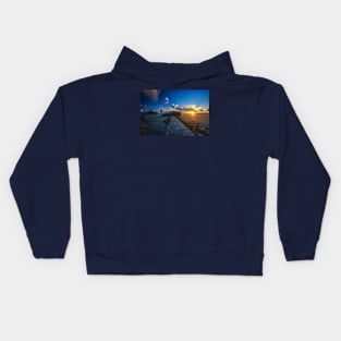 St Michael's Mount And Causeway Sunset Kids Hoodie